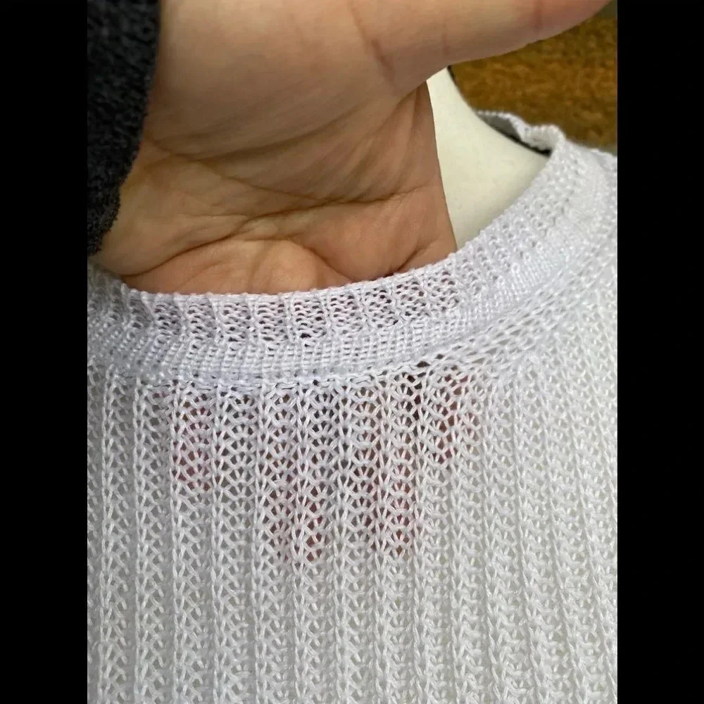 Vince Colorblock Drop Shoulder Knit Pullover - Picture 2 of 13